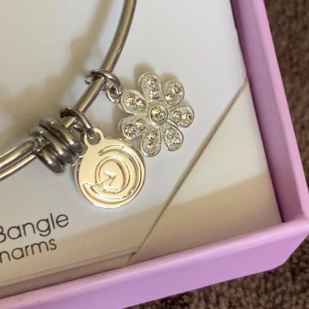 Love The Life Be Beautiful Silver Bangle